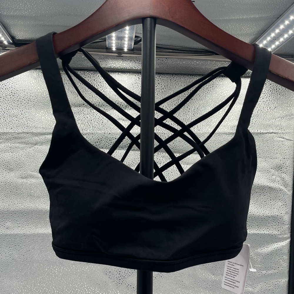 lululemon athletica Black Free to Be Bra